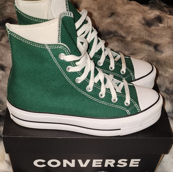 Converse Shoes - Converse Green High-Top Sneakers